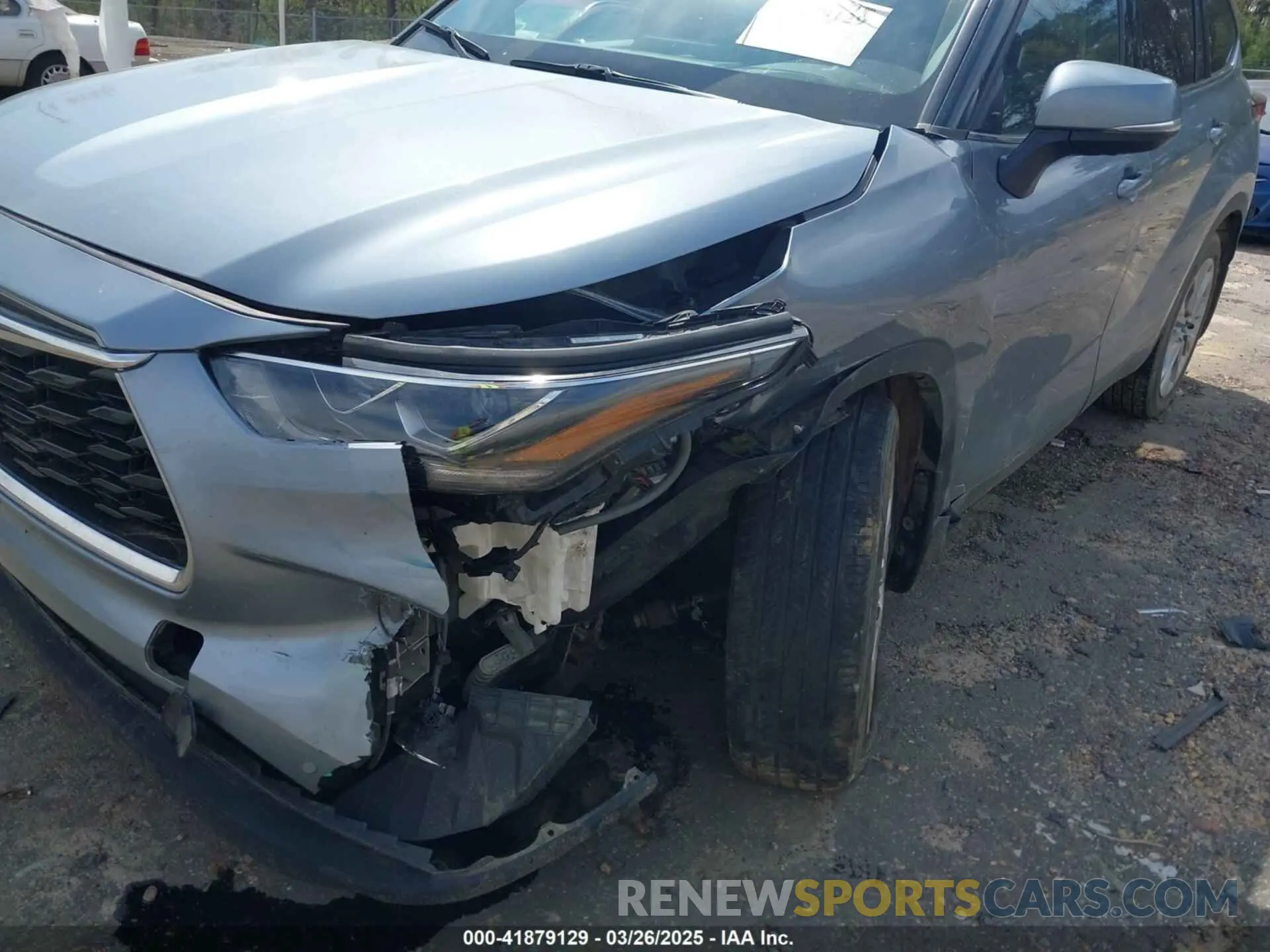 6 fotografías del automóvil dañado 5TDDZRBH2MS119878 TOYOTA HIGHLANDER 2021