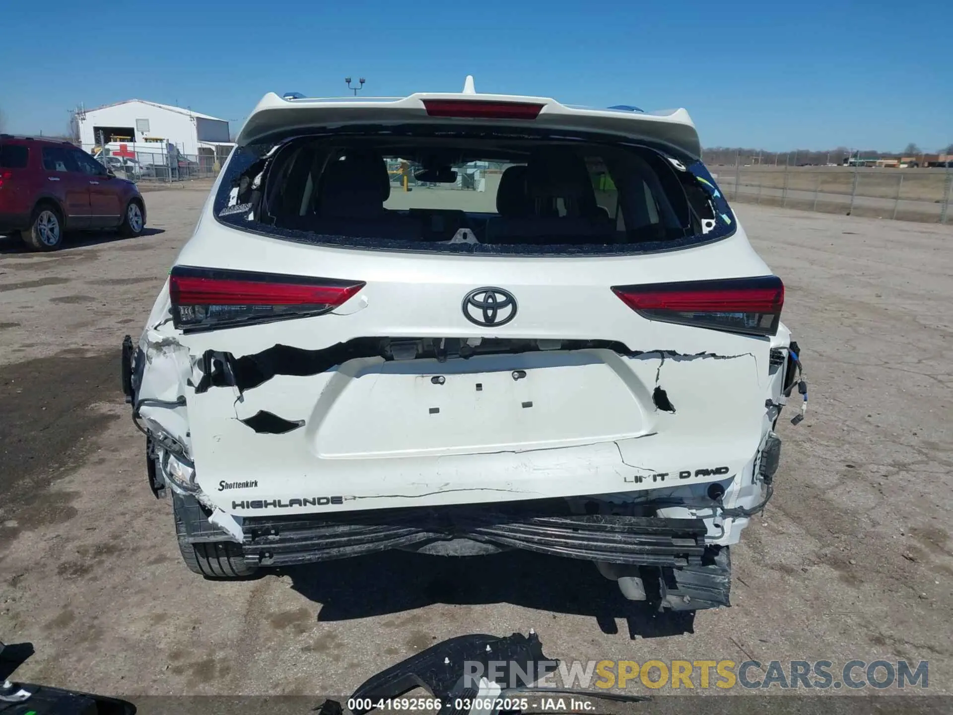 6 fotografías del automóvil dañado 5TDDZRBH2MS552987 TOYOTA HIGHLANDER 2021