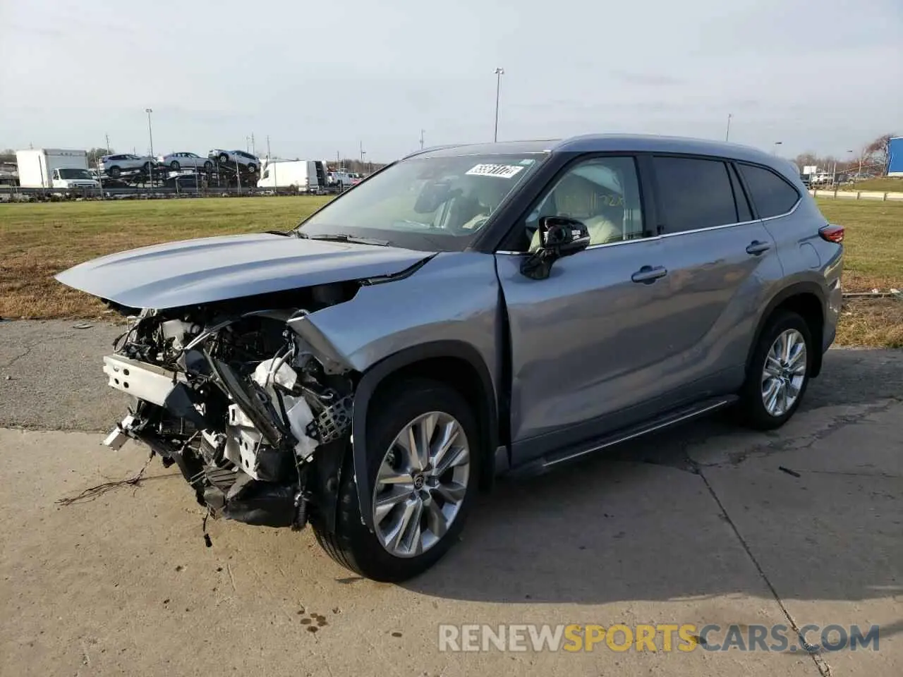 1 fotografías del automóvil dañado 5TDDZRBH3MS080430 TOYOTA HIGHLANDER 2021