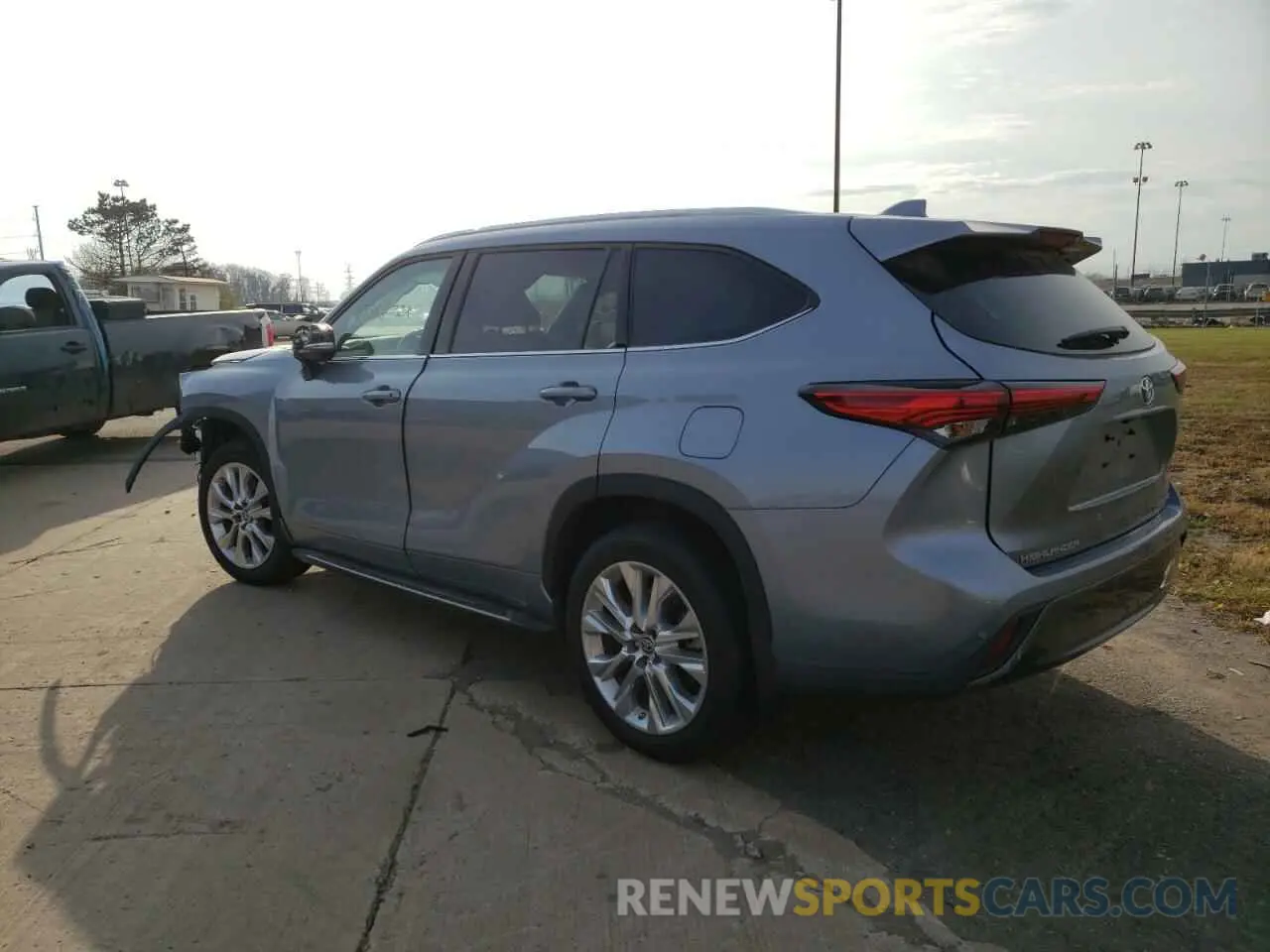 2 fotografías del automóvil dañado 5TDDZRBH3MS080430 TOYOTA HIGHLANDER 2021