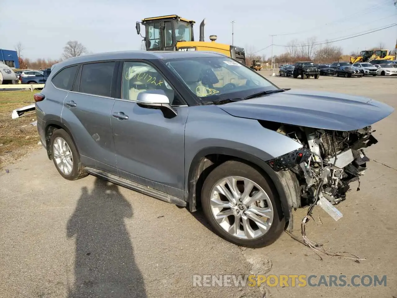 4 fotografías del automóvil dañado 5TDDZRBH3MS080430 TOYOTA HIGHLANDER 2021