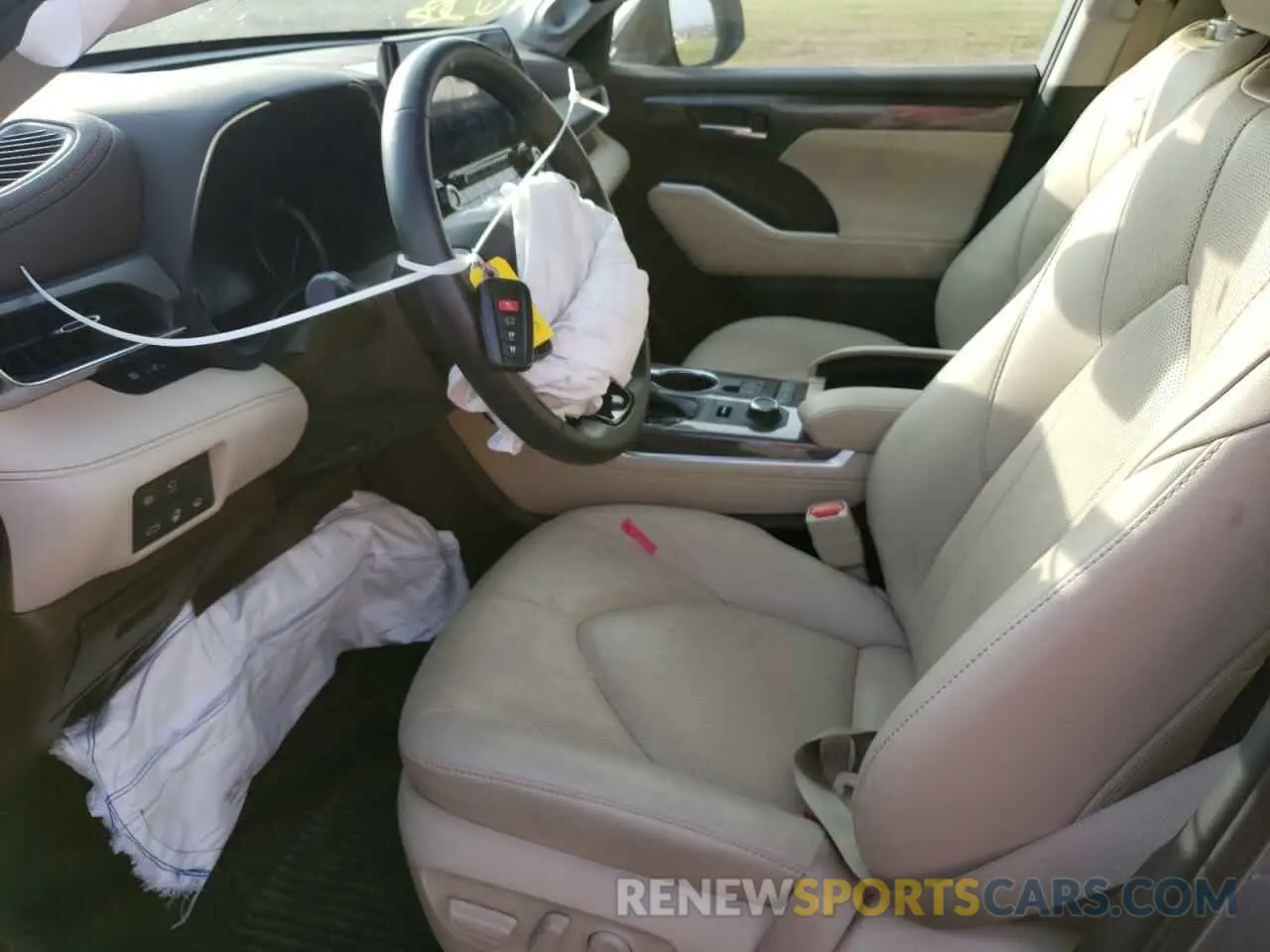 7 fotografías del automóvil dañado 5TDDZRBH3MS080430 TOYOTA HIGHLANDER 2021