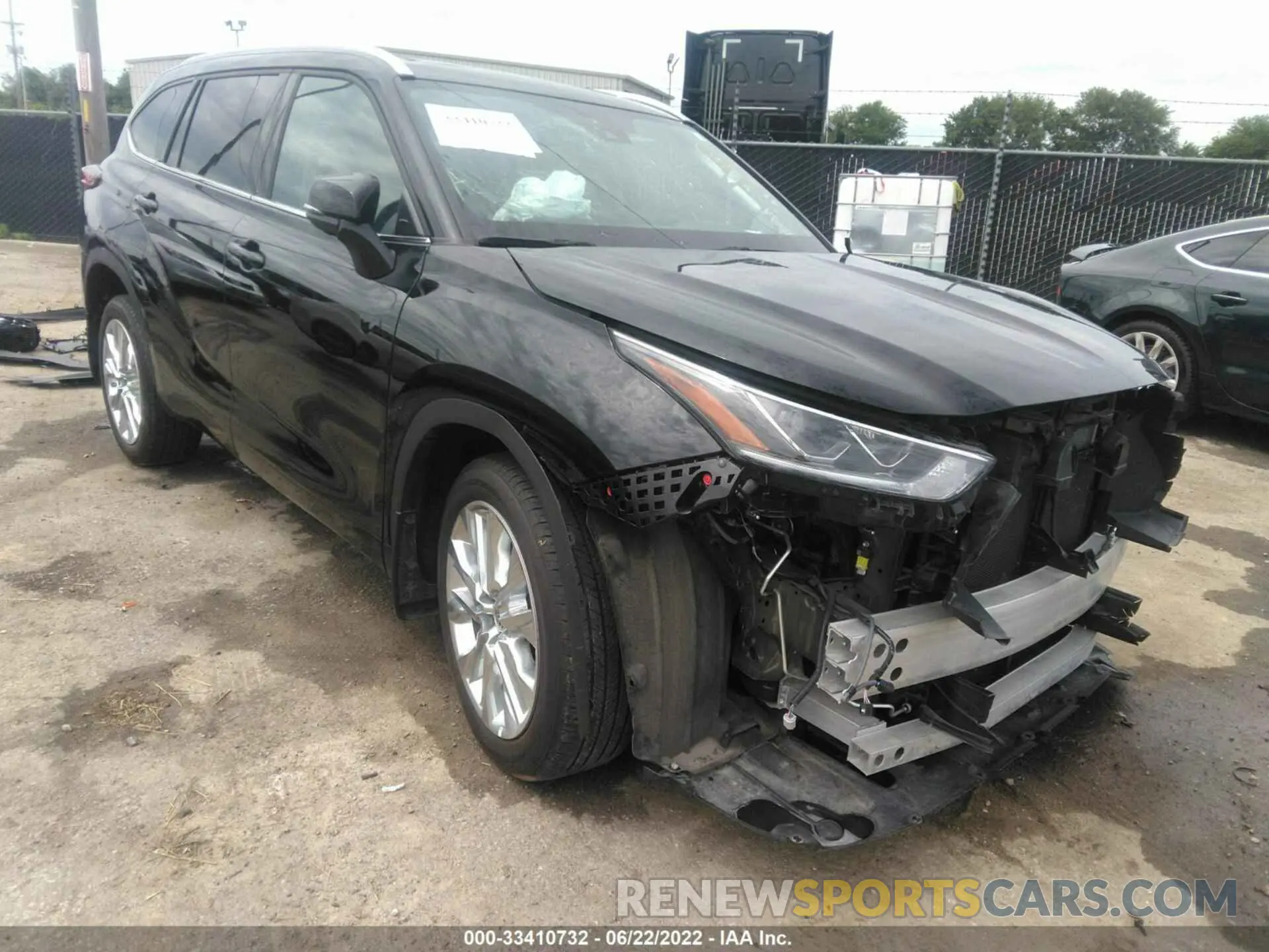 1 fotografías del automóvil dañado 5TDDZRBH5MS083216 TOYOTA HIGHLANDER 2021