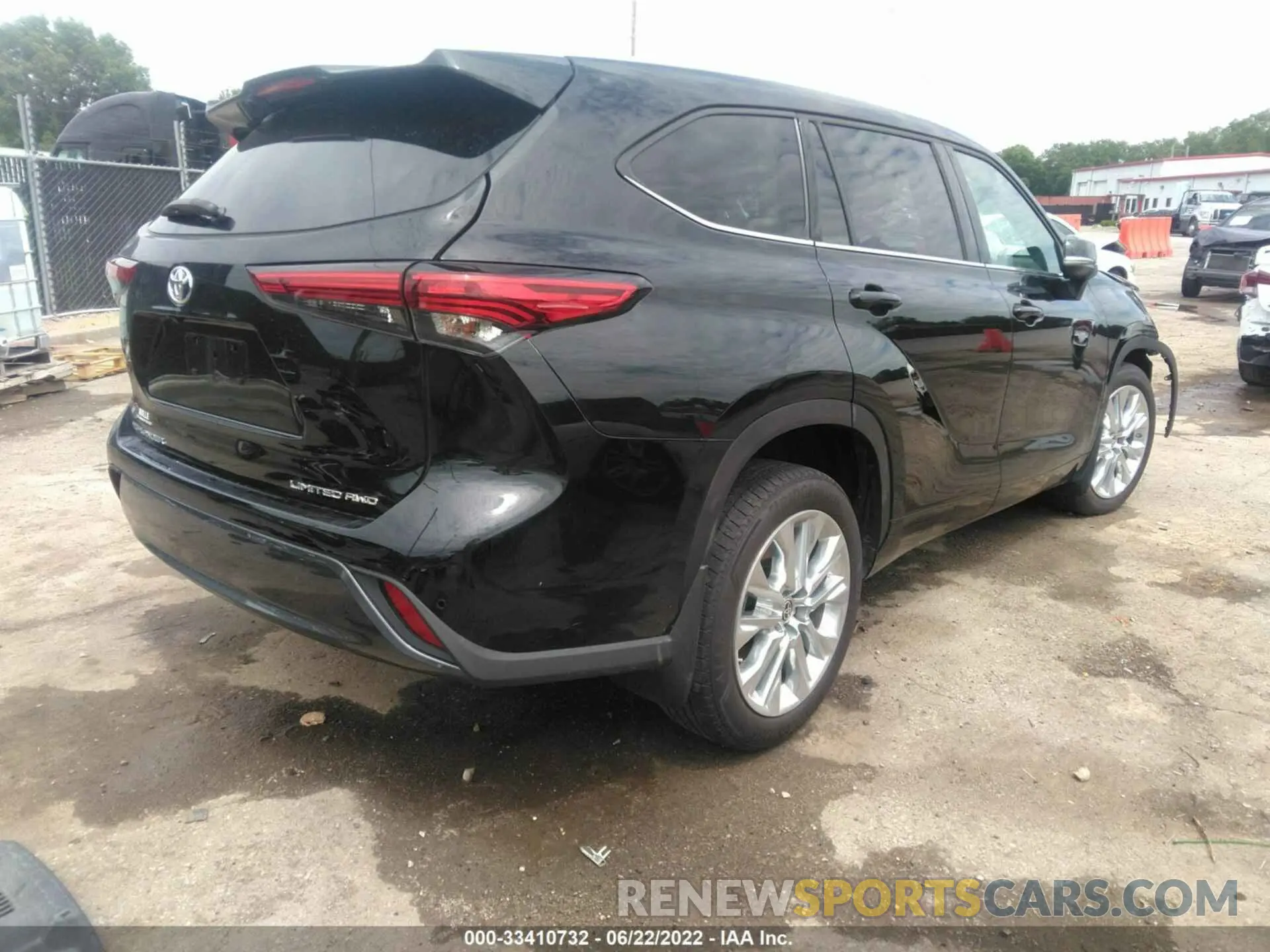4 fotografías del automóvil dañado 5TDDZRBH5MS083216 TOYOTA HIGHLANDER 2021