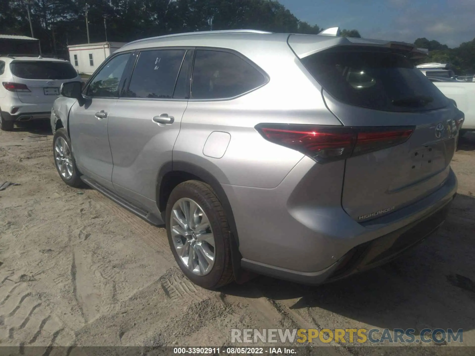3 fotografías del automóvil dañado 5TDDZRBH5MS558928 TOYOTA HIGHLANDER 2021