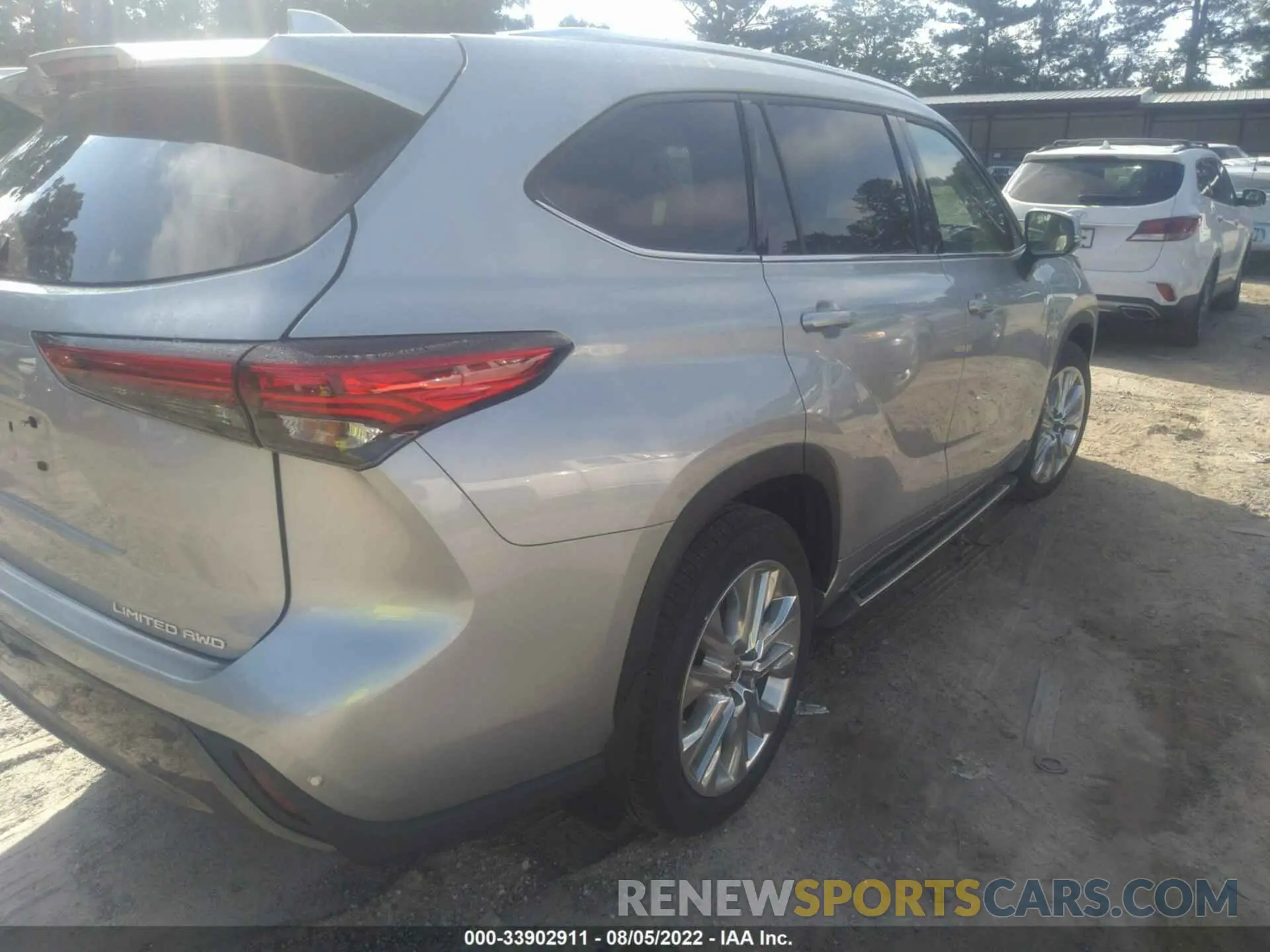 4 fotografías del automóvil dañado 5TDDZRBH5MS558928 TOYOTA HIGHLANDER 2021