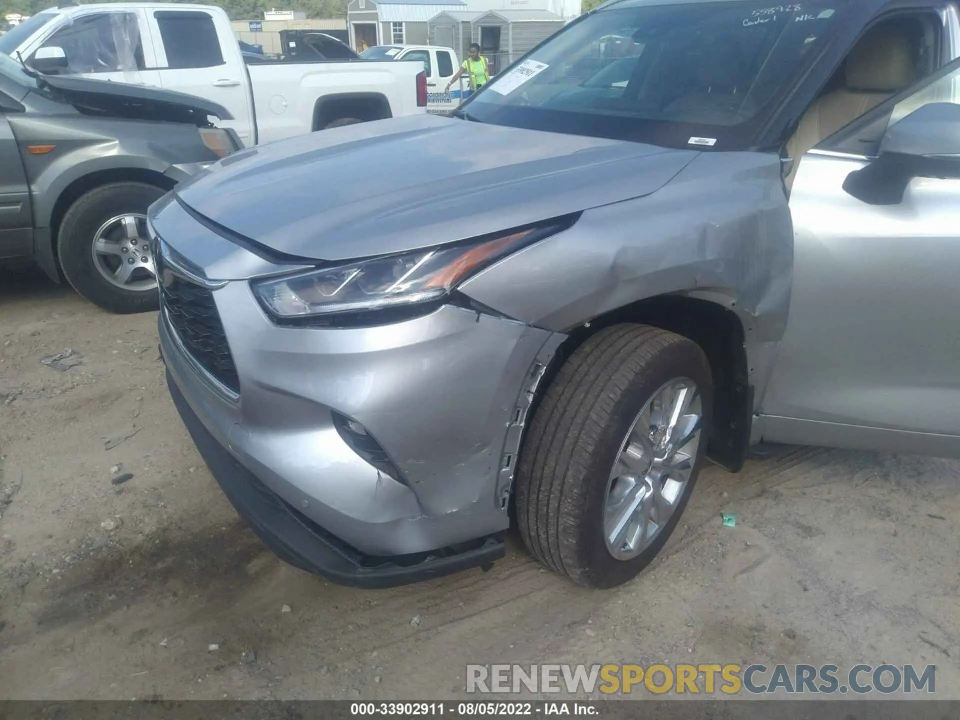 6 fotografías del automóvil dañado 5TDDZRBH5MS558928 TOYOTA HIGHLANDER 2021