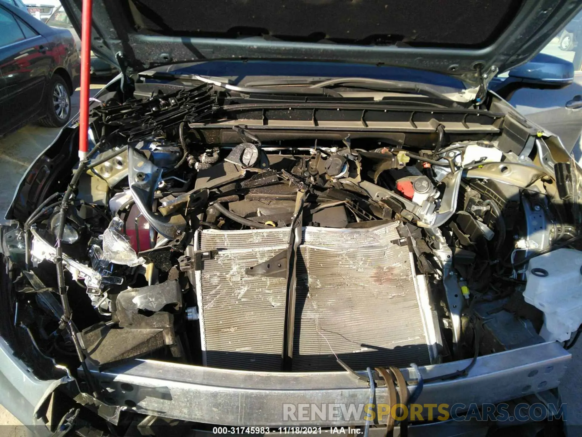 10 fotografías del automóvil dañado 5TDDZRBH7MS143819 TOYOTA HIGHLANDER 2021