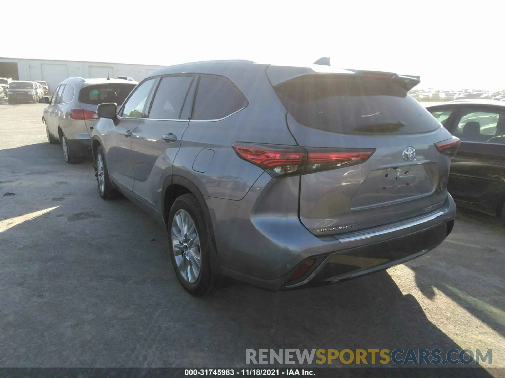 3 fotografías del automóvil dañado 5TDDZRBH7MS143819 TOYOTA HIGHLANDER 2021