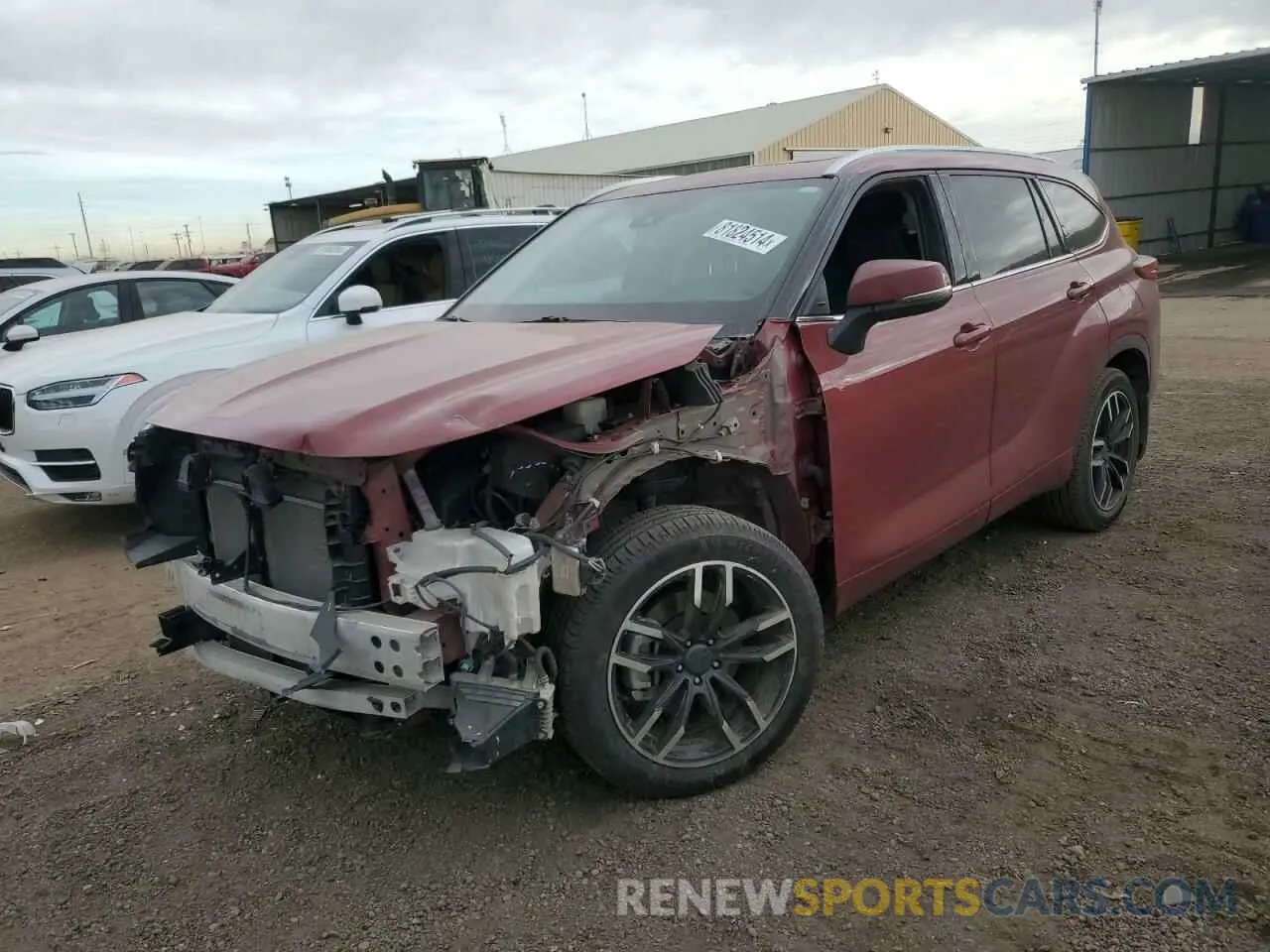 1 fotografías del automóvil dañado 5TDDZRBH8MS145353 TOYOTA HIGHLANDER 2021
