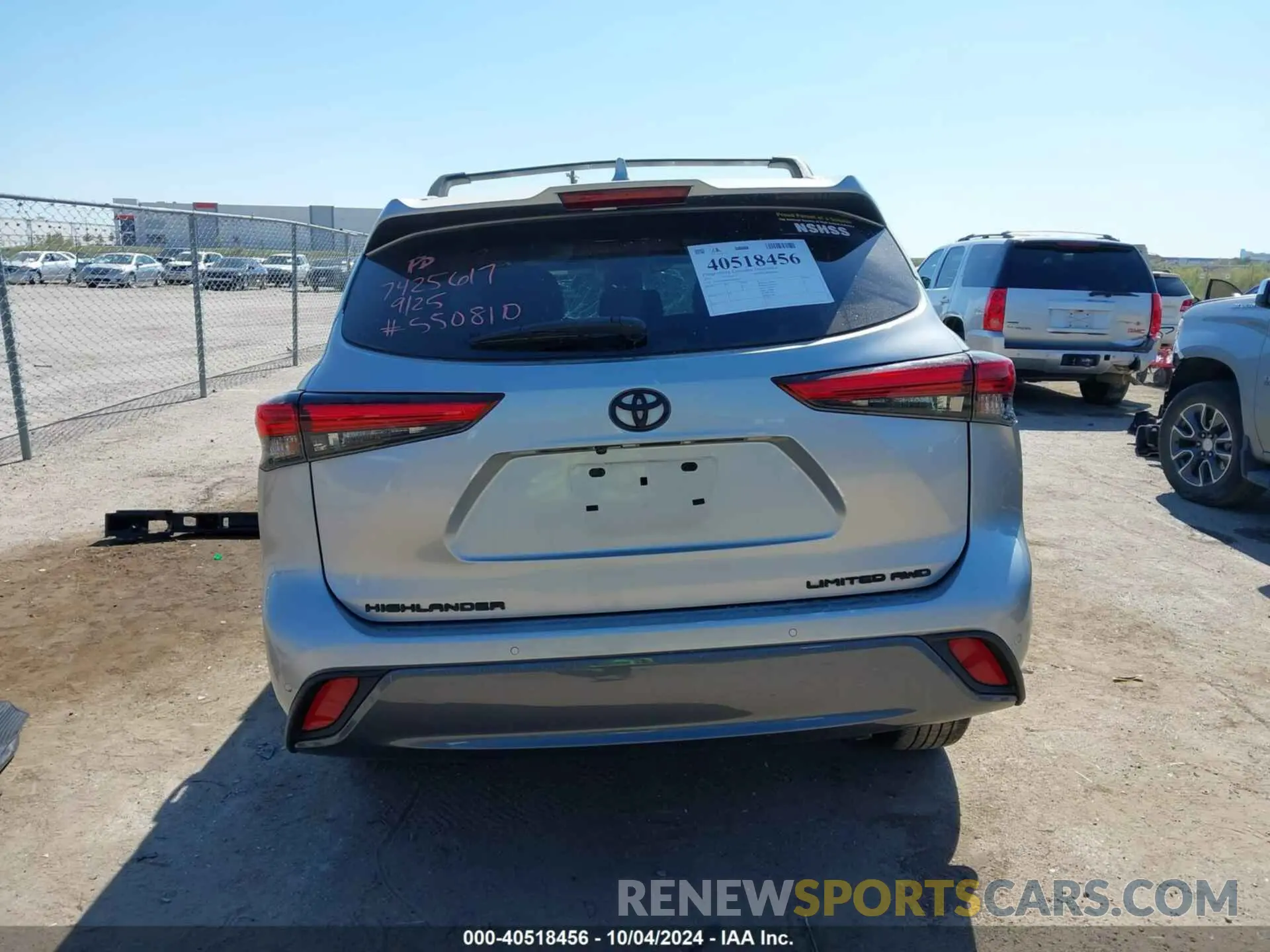 15 fotografías del automóvil dañado 5TDDZRBH8MS550810 TOYOTA HIGHLANDER 2021