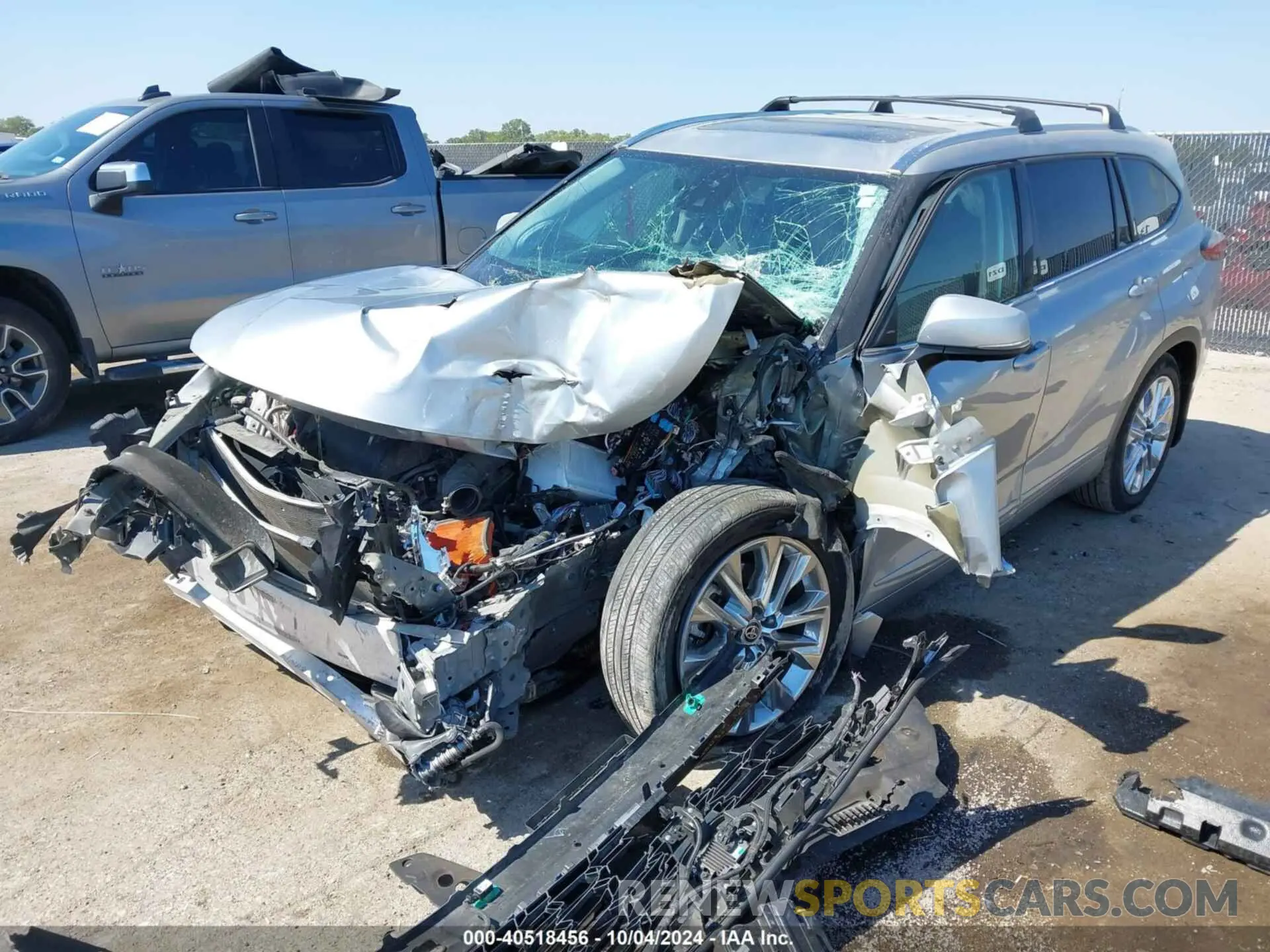6 fotografías del automóvil dañado 5TDDZRBH8MS550810 TOYOTA HIGHLANDER 2021