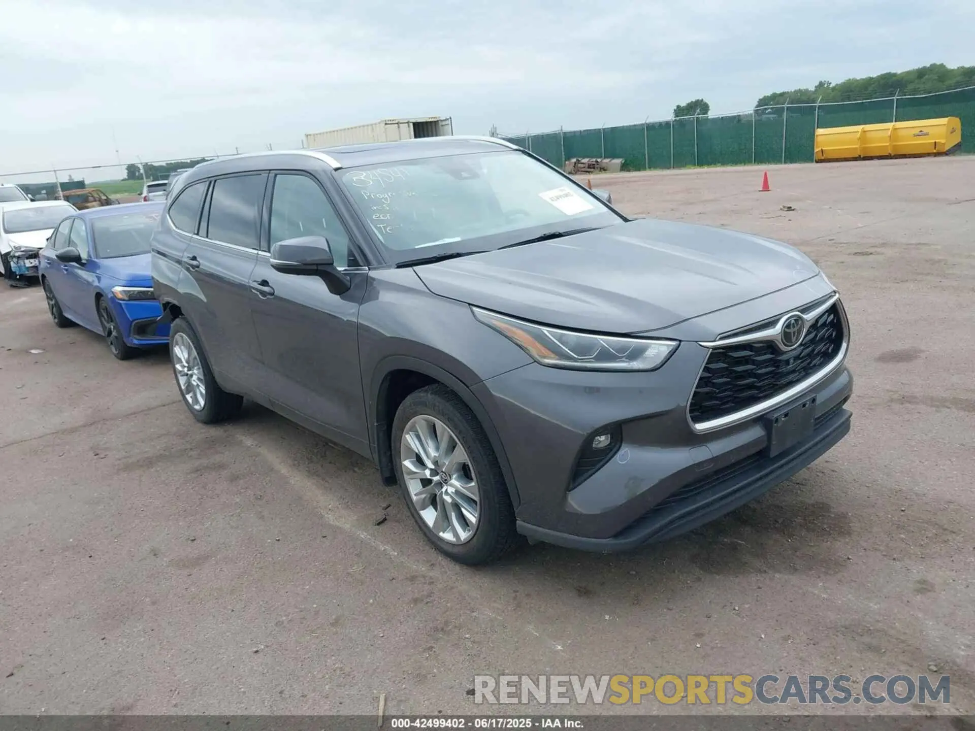1 fotografías del automóvil dañado 5TDDZRBH9MS540657 TOYOTA HIGHLANDER 2021