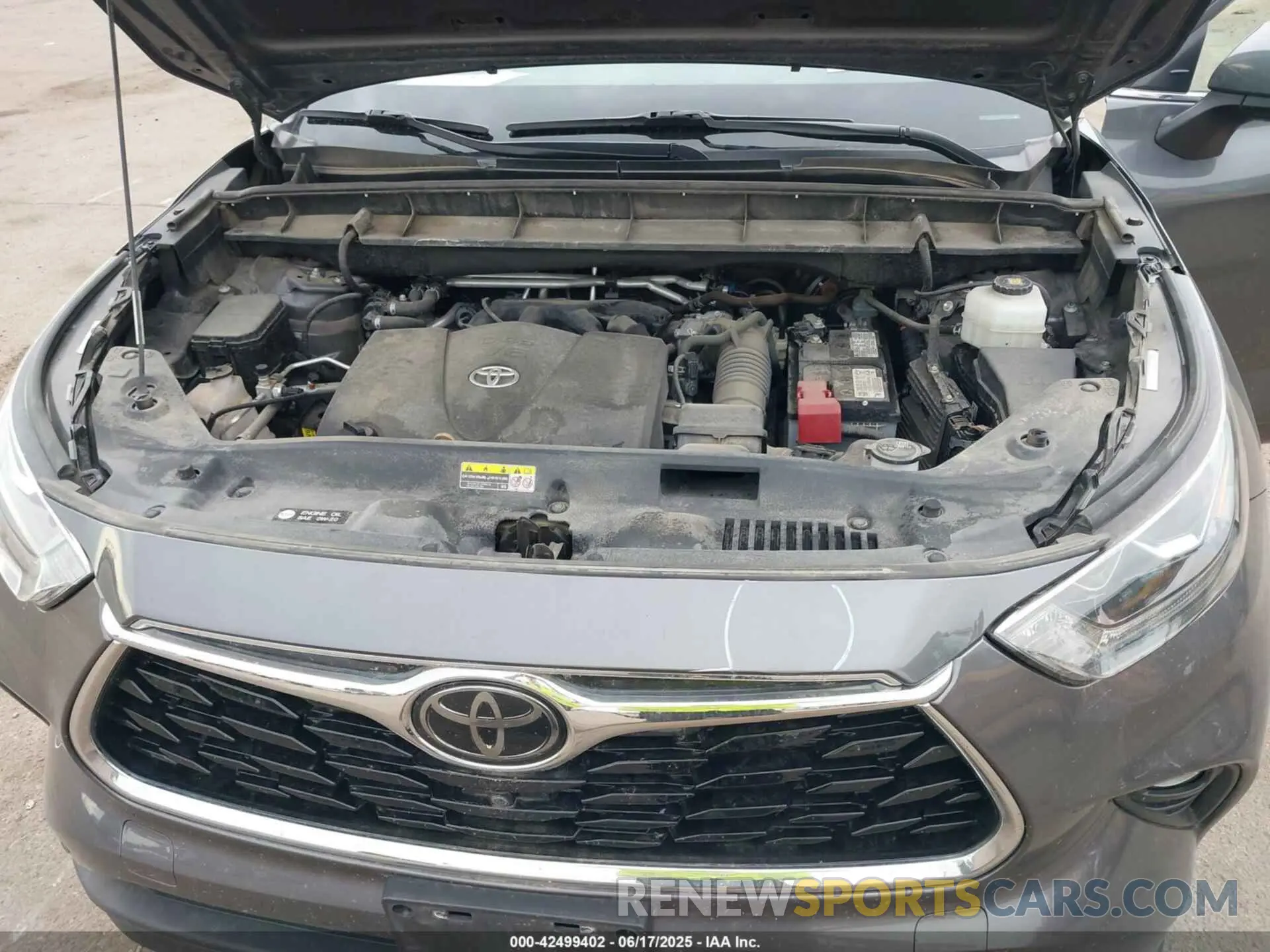 10 fotografías del automóvil dañado 5TDDZRBH9MS540657 TOYOTA HIGHLANDER 2021