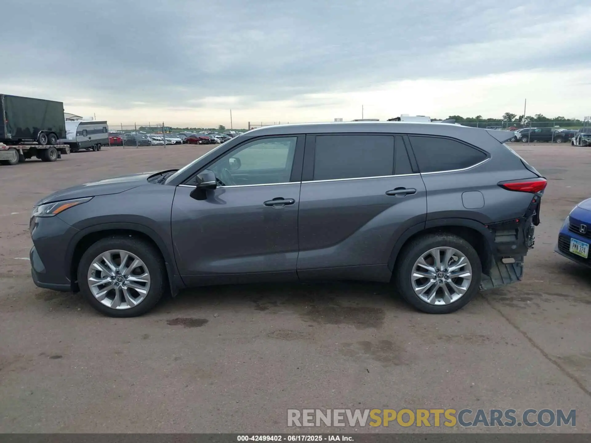 15 fotografías del automóvil dañado 5TDDZRBH9MS540657 TOYOTA HIGHLANDER 2021