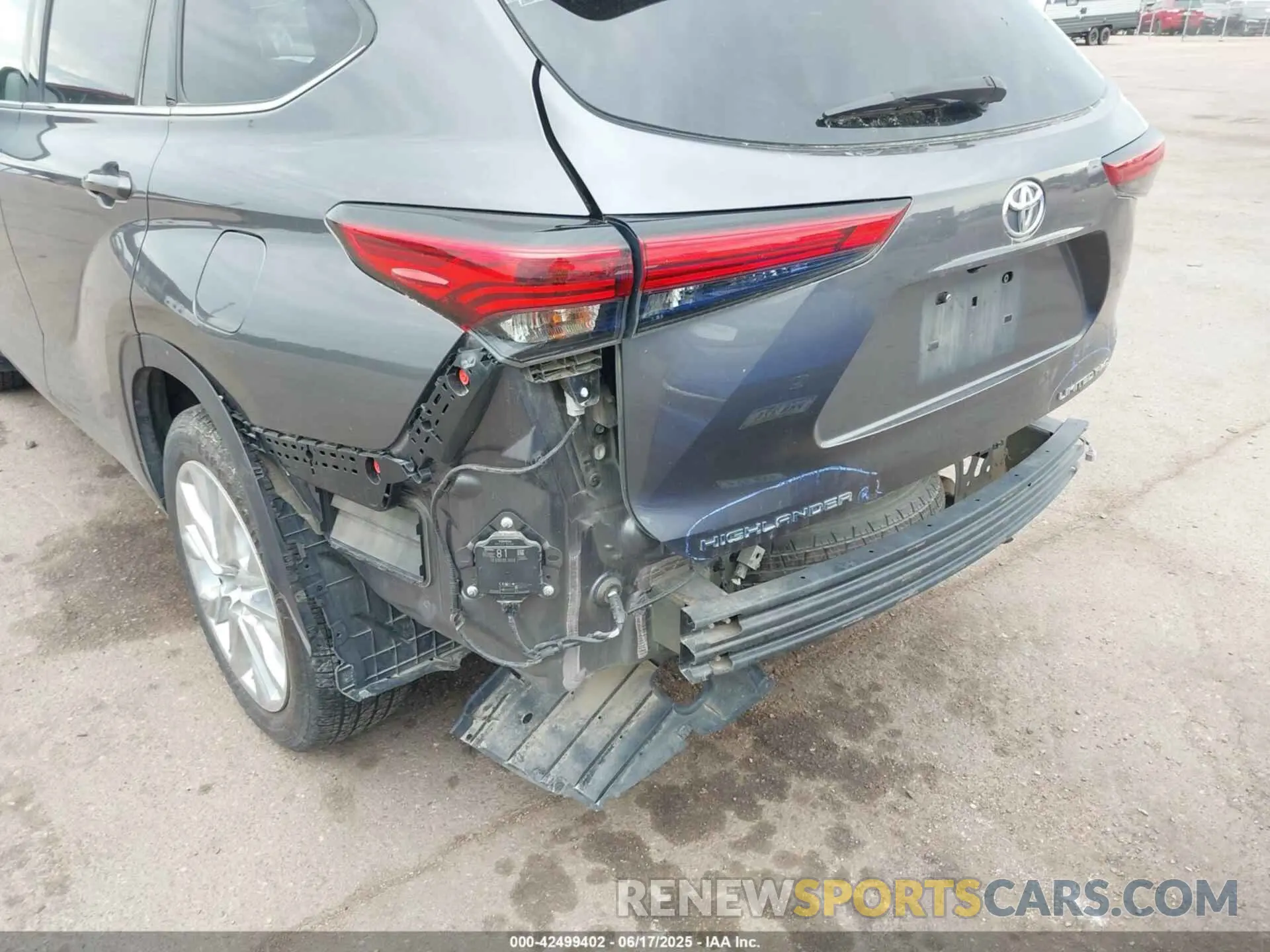 6 fotografías del automóvil dañado 5TDDZRBH9MS540657 TOYOTA HIGHLANDER 2021