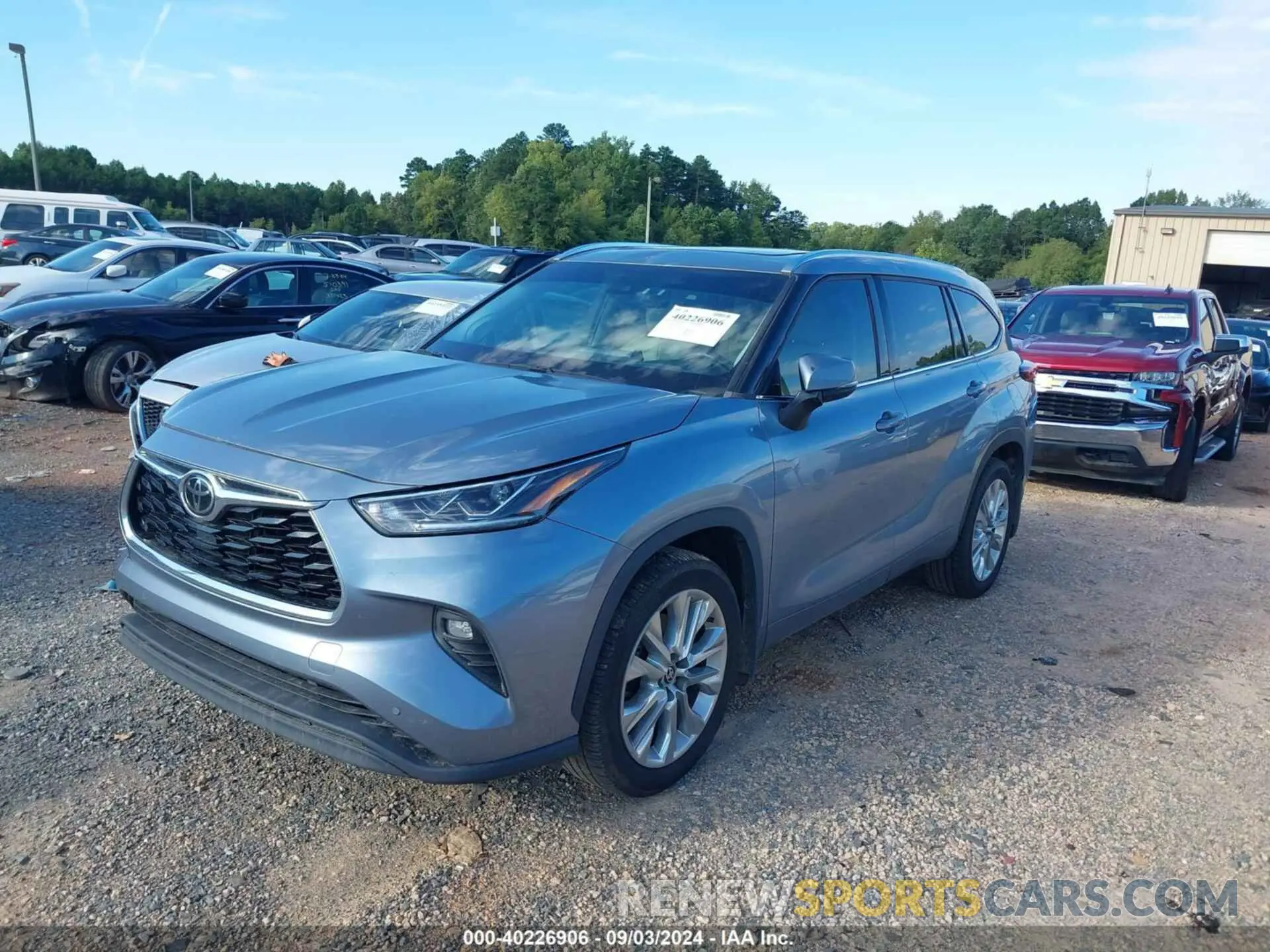 2 fotografías del automóvil dañado 5TDDZRBHXMS150330 TOYOTA HIGHLANDER 2021