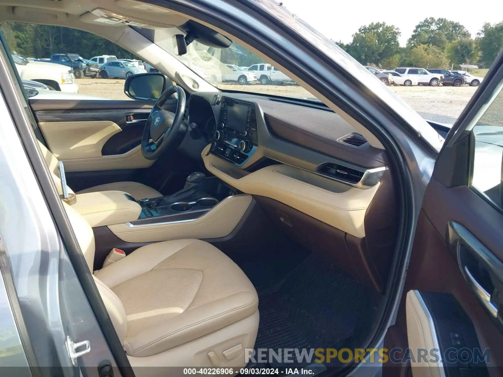 5 fotografías del automóvil dañado 5TDDZRBHXMS150330 TOYOTA HIGHLANDER 2021