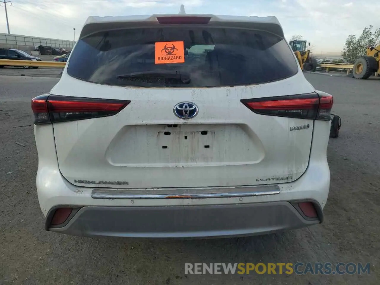 6 fotografías del automóvil dañado 5TDEBRCH0MS026056 TOYOTA HIGHLANDER 2021