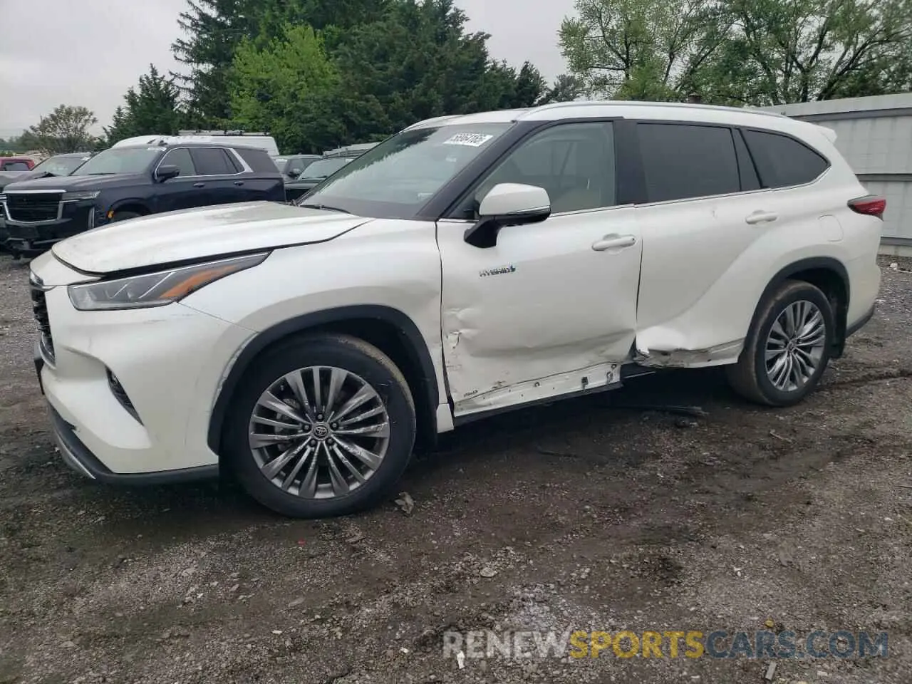 1 fotografías del automóvil dañado 5TDEBRCH0MS028390 TOYOTA HIGHLANDER 2021