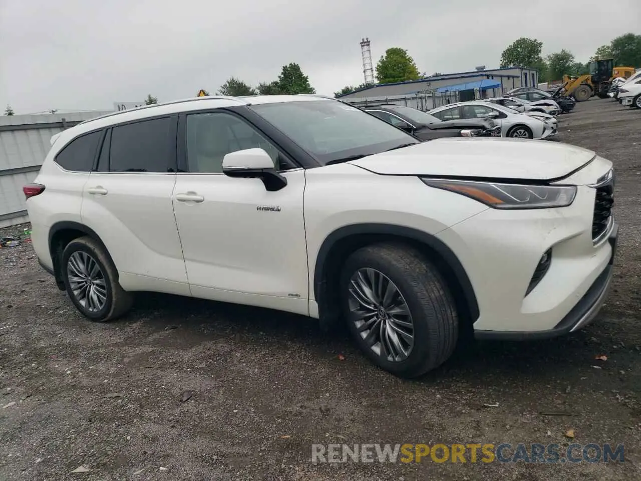 4 fotografías del automóvil dañado 5TDEBRCH0MS028390 TOYOTA HIGHLANDER 2021