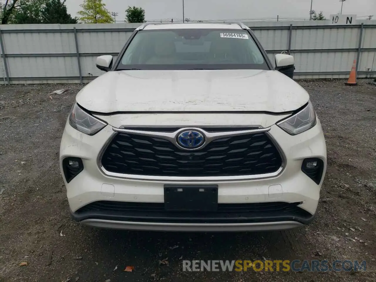 5 fotografías del automóvil dañado 5TDEBRCH0MS028390 TOYOTA HIGHLANDER 2021