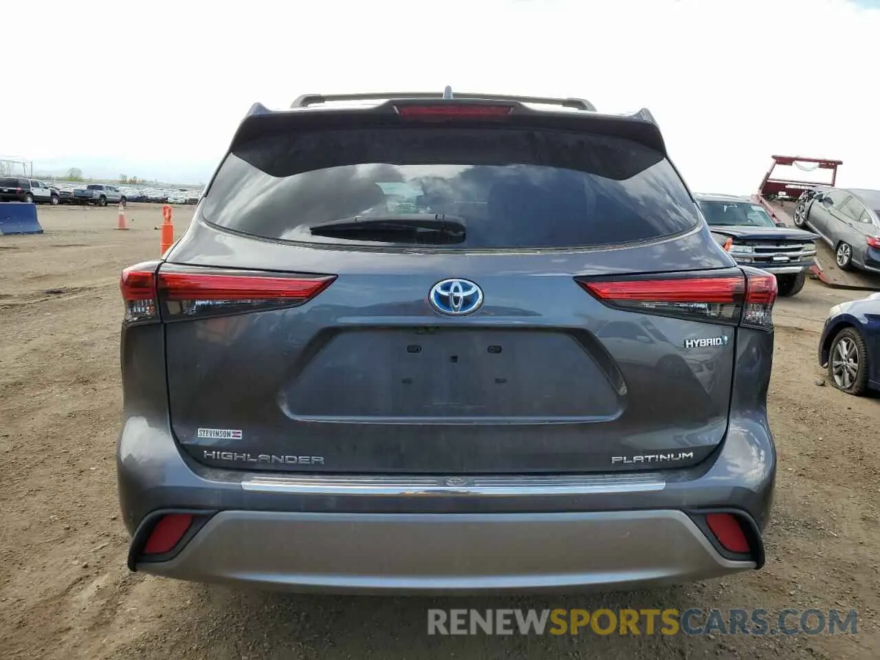 6 fotografías del automóvil dañado 5TDEBRCH0MS060921 TOYOTA HIGHLANDER 2021