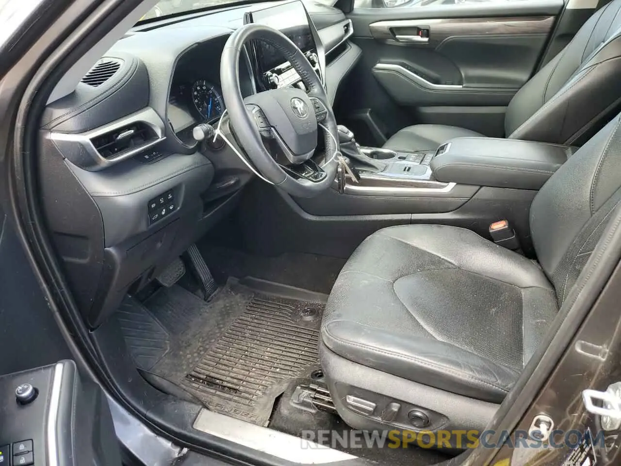 7 fotografías del automóvil dañado 5TDEBRCH0MS060921 TOYOTA HIGHLANDER 2021