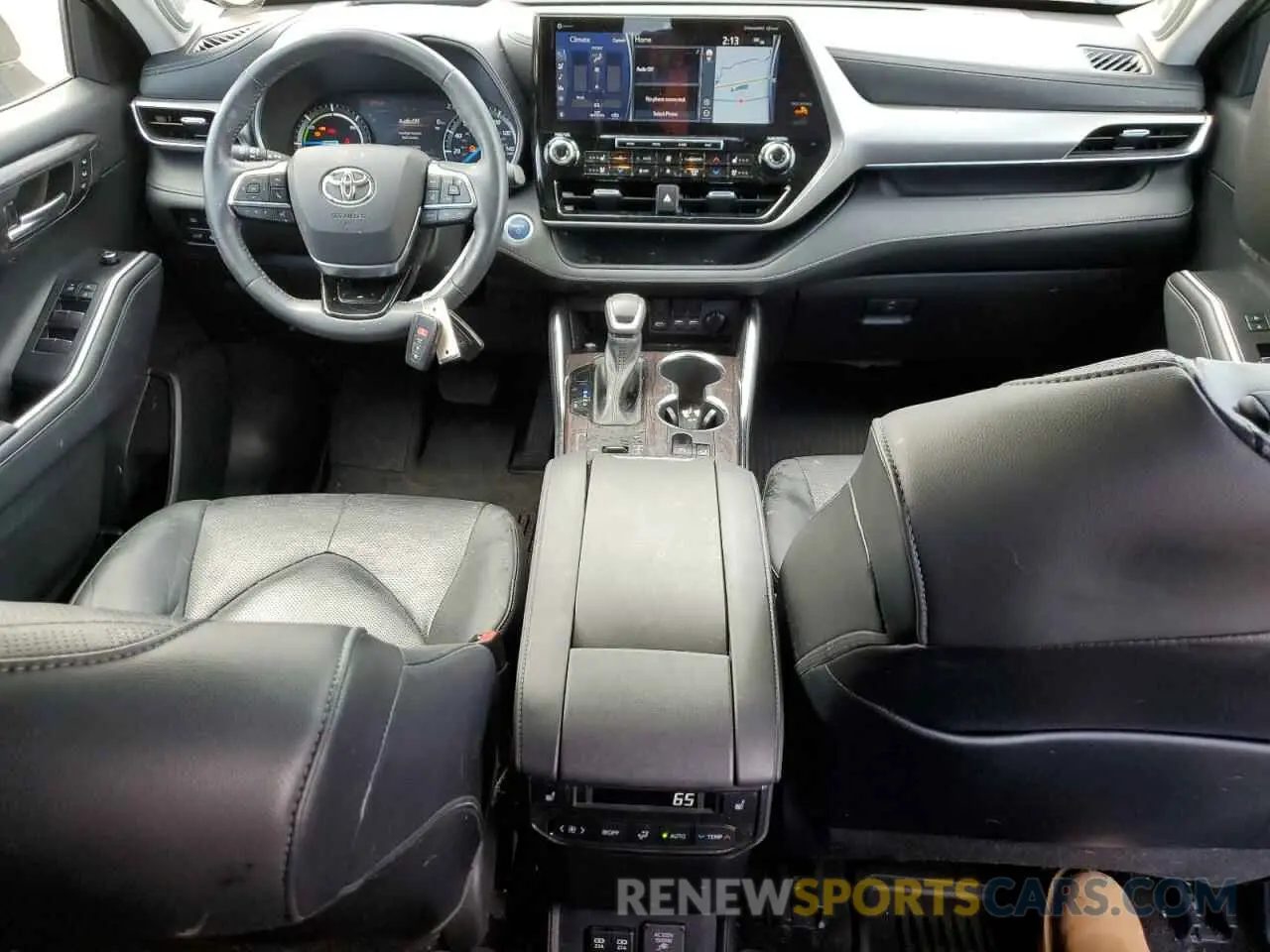8 fotografías del automóvil dañado 5TDEBRCH0MS060921 TOYOTA HIGHLANDER 2021