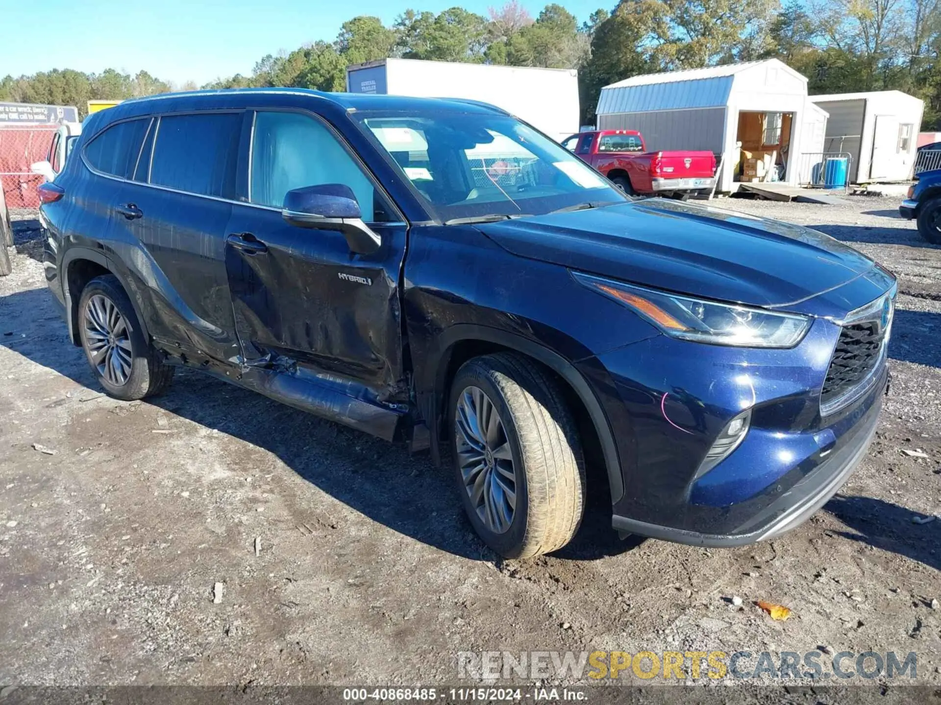 1 fotografías del automóvil dañado 5TDEBRCH1MS015082 TOYOTA HIGHLANDER 2021
