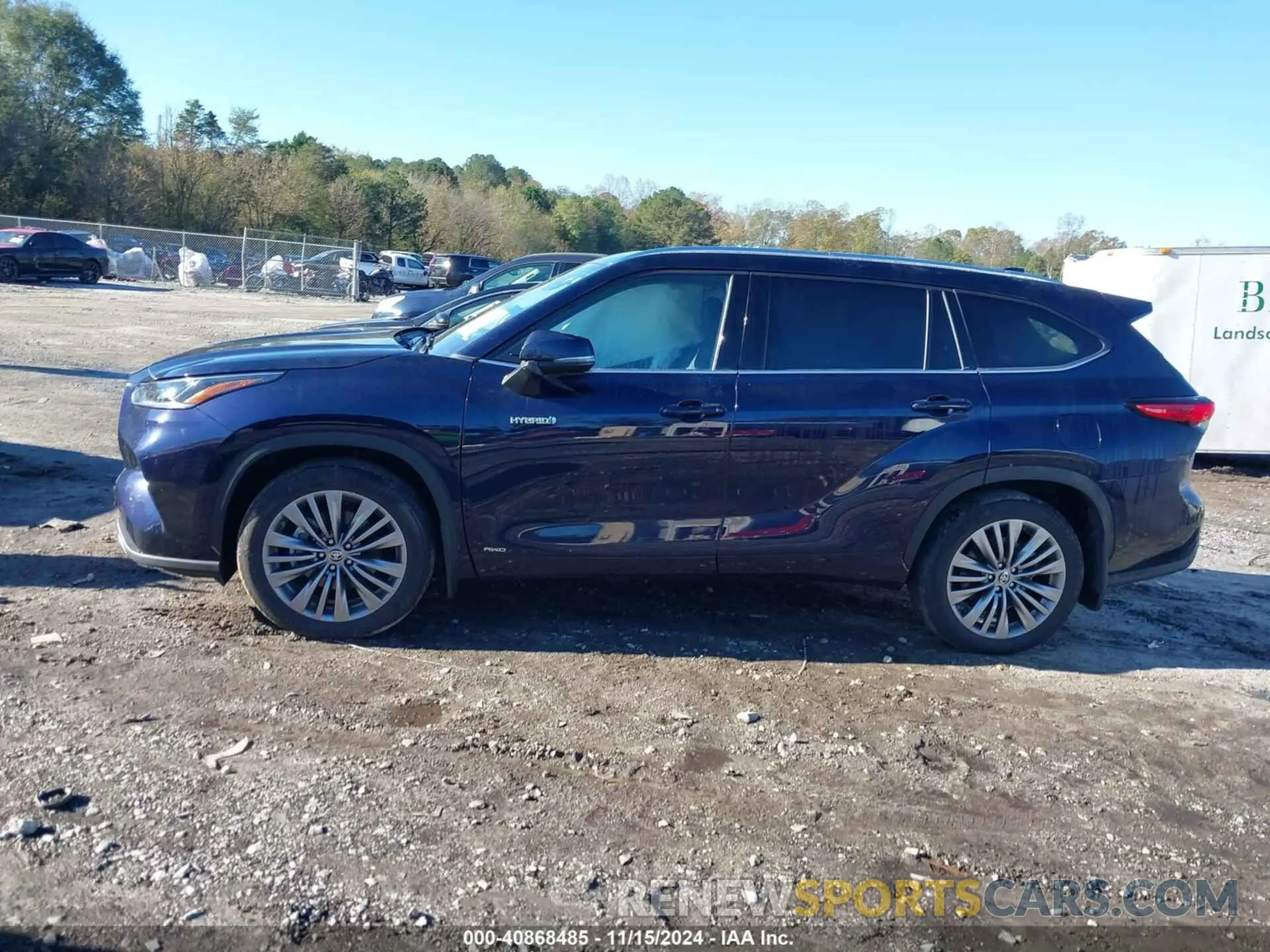14 fotografías del automóvil dañado 5TDEBRCH1MS015082 TOYOTA HIGHLANDER 2021