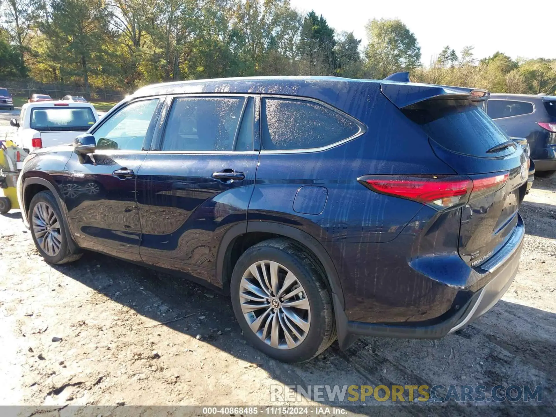 3 fotografías del automóvil dañado 5TDEBRCH1MS015082 TOYOTA HIGHLANDER 2021