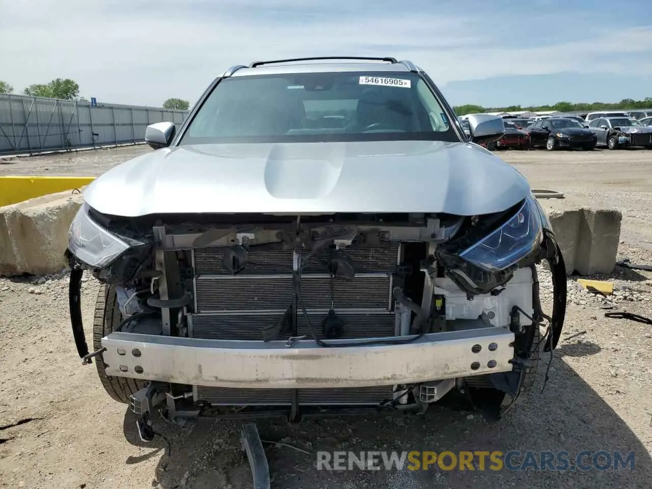 5 fotografías del automóvil dañado 5TDEBRCH1MS047076 TOYOTA HIGHLANDER 2021