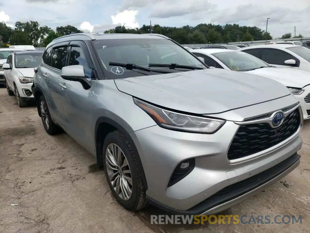 1 fotografías del automóvil dañado 5TDEBRCH2MS020825 TOYOTA HIGHLANDER 2021