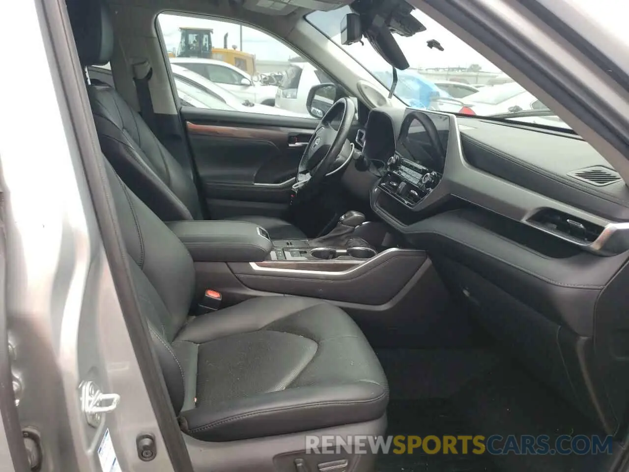 5 fotografías del automóvil dañado 5TDEBRCH2MS020825 TOYOTA HIGHLANDER 2021