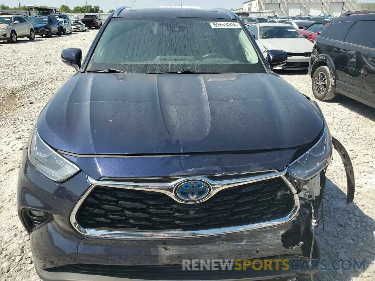 5 fotografías del automóvil dañado 5TDEBRCH2MS021540 TOYOTA HIGHLANDER 2021