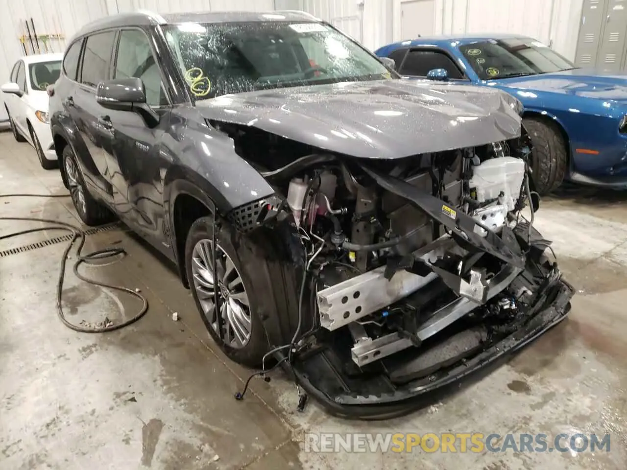 1 fotografías del automóvil dañado 5TDEBRCH2MS063450 TOYOTA HIGHLANDER 2021
