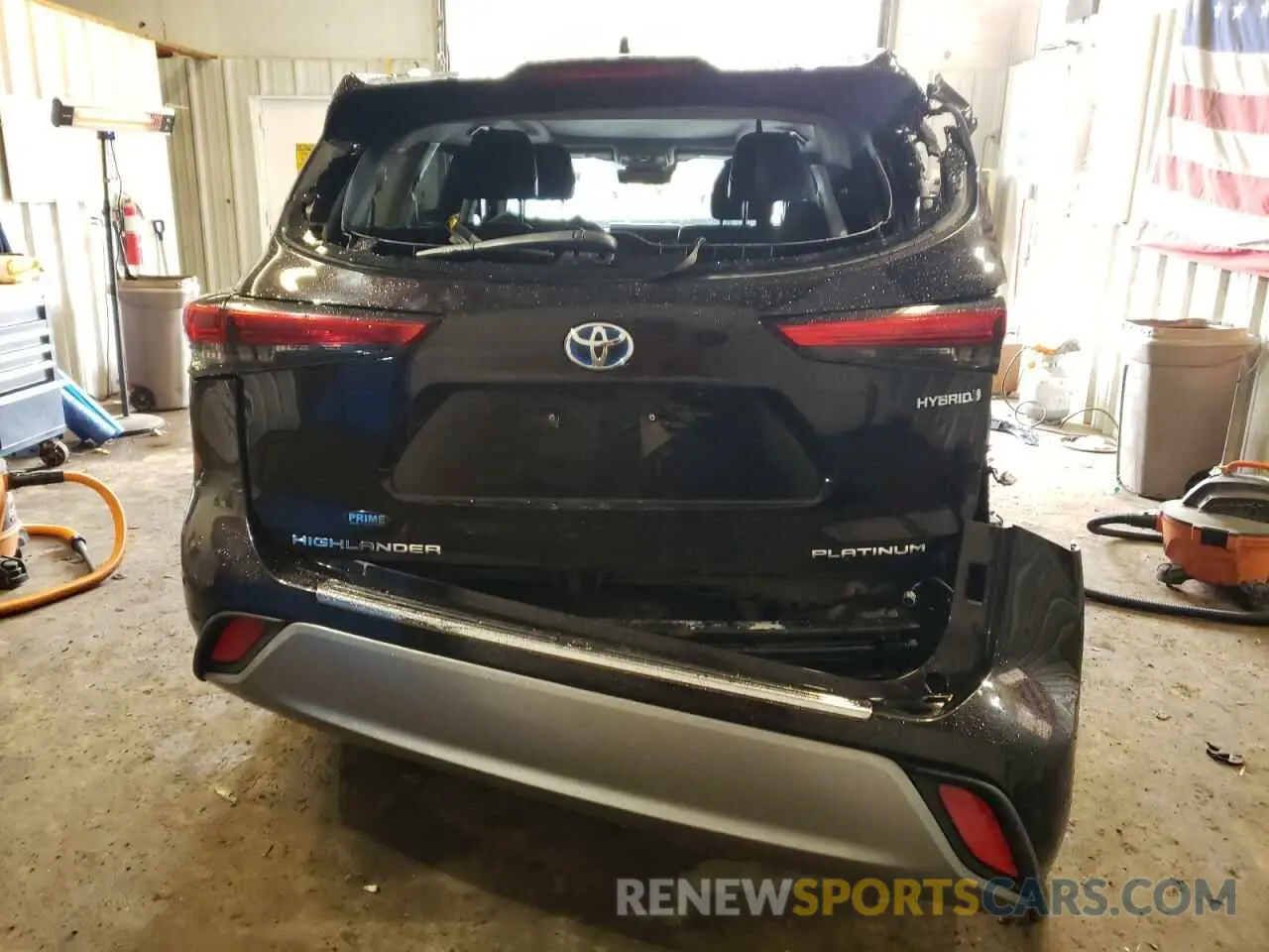6 fotografías del automóvil dañado 5TDEBRCH2MS068048 TOYOTA HIGHLANDER 2021