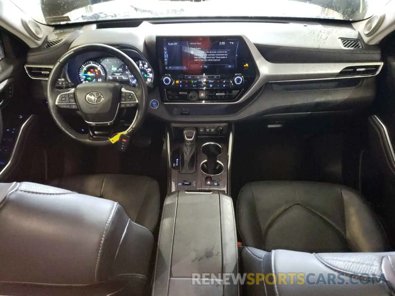 8 fotografías del automóvil dañado 5TDEBRCH2MS068048 TOYOTA HIGHLANDER 2021