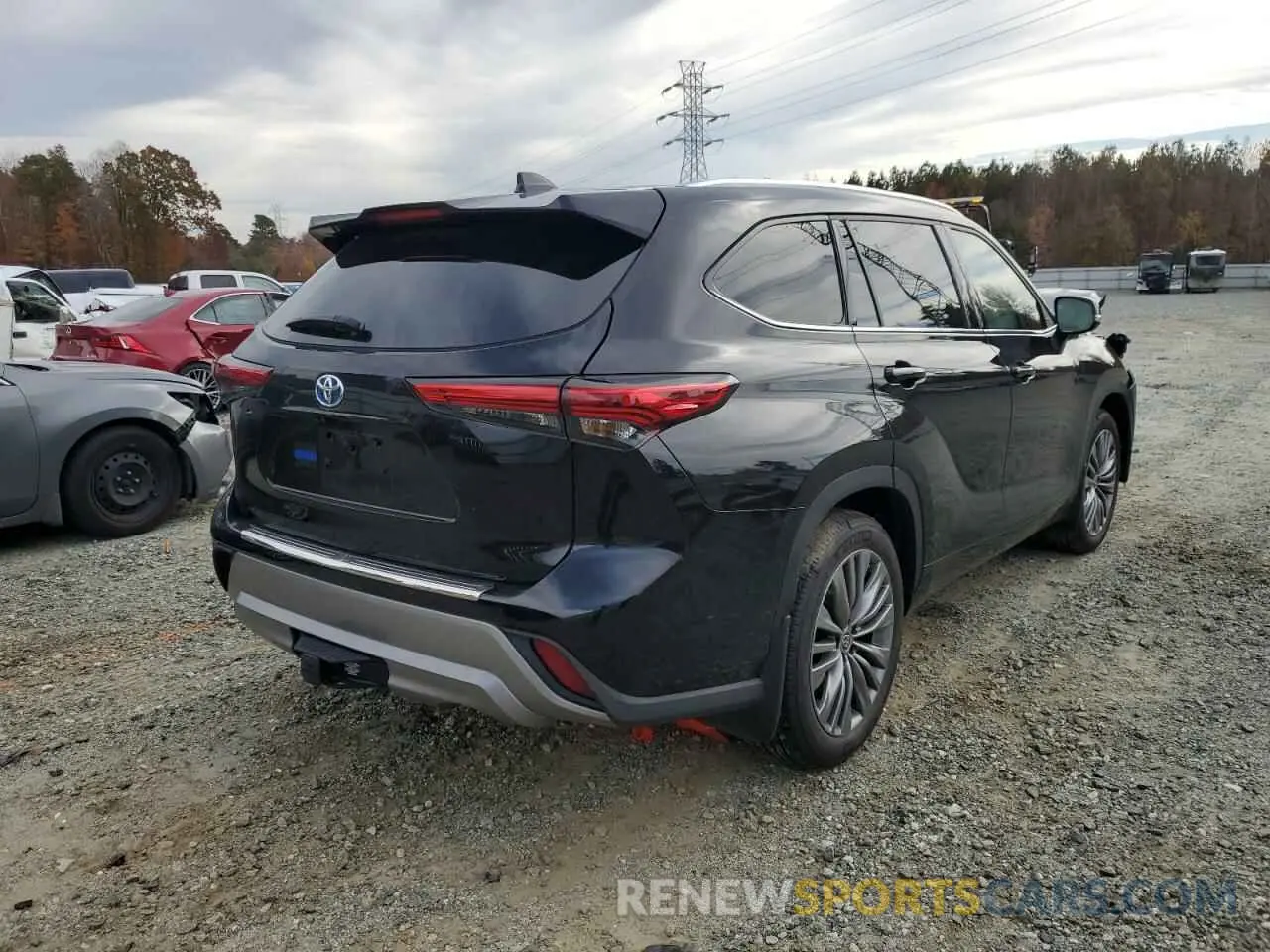 4 fotografías del automóvil dañado 5TDEBRCH3MS015066 TOYOTA HIGHLANDER 2021