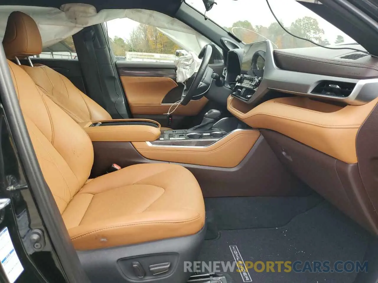 5 fotografías del automóvil dañado 5TDEBRCH3MS015066 TOYOTA HIGHLANDER 2021