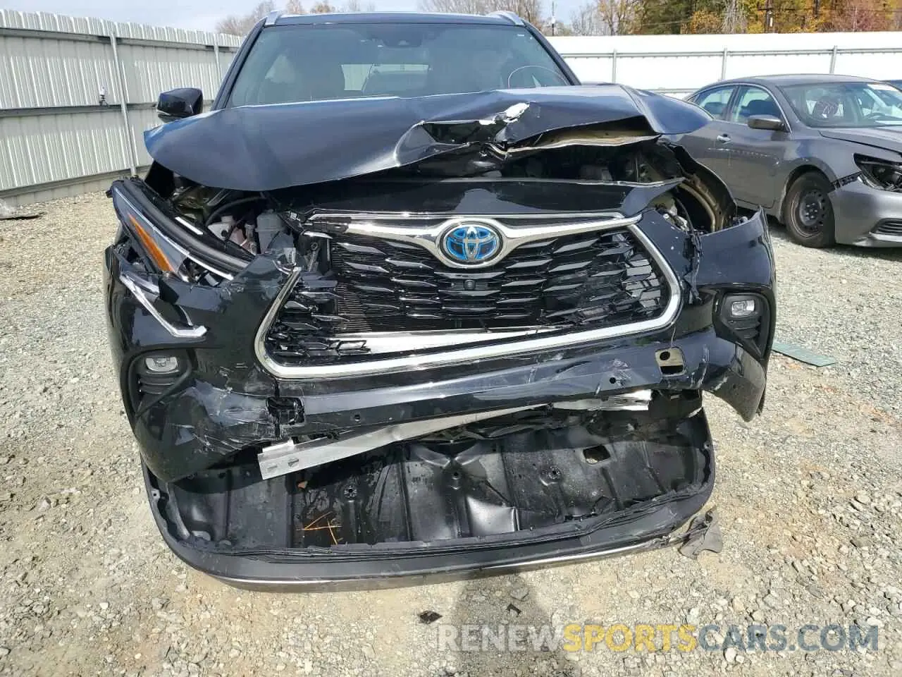 9 fotografías del automóvil dañado 5TDEBRCH3MS015066 TOYOTA HIGHLANDER 2021