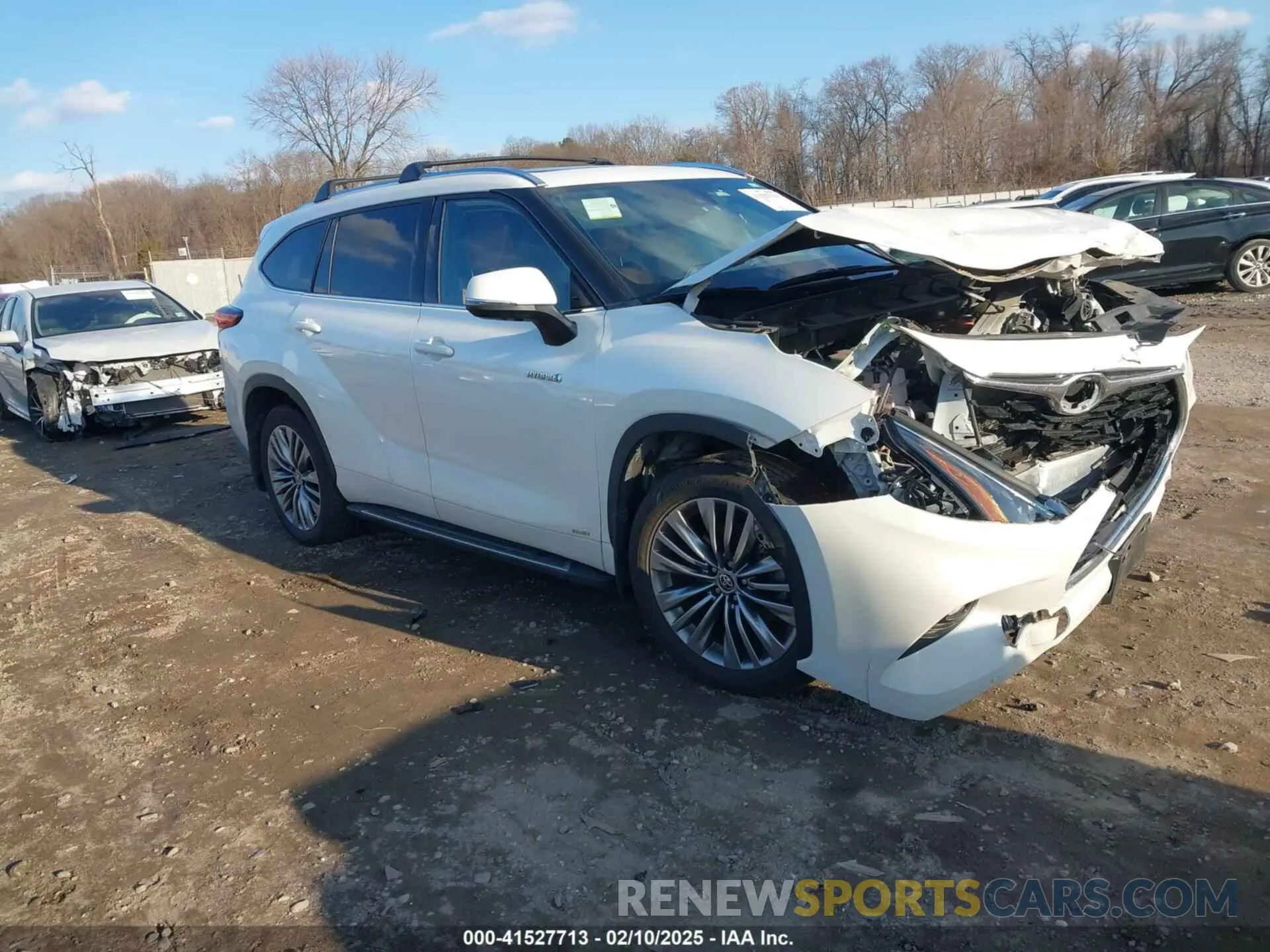 1 fotografías del automóvil dañado 5TDEBRCH3MS038380 TOYOTA HIGHLANDER 2021