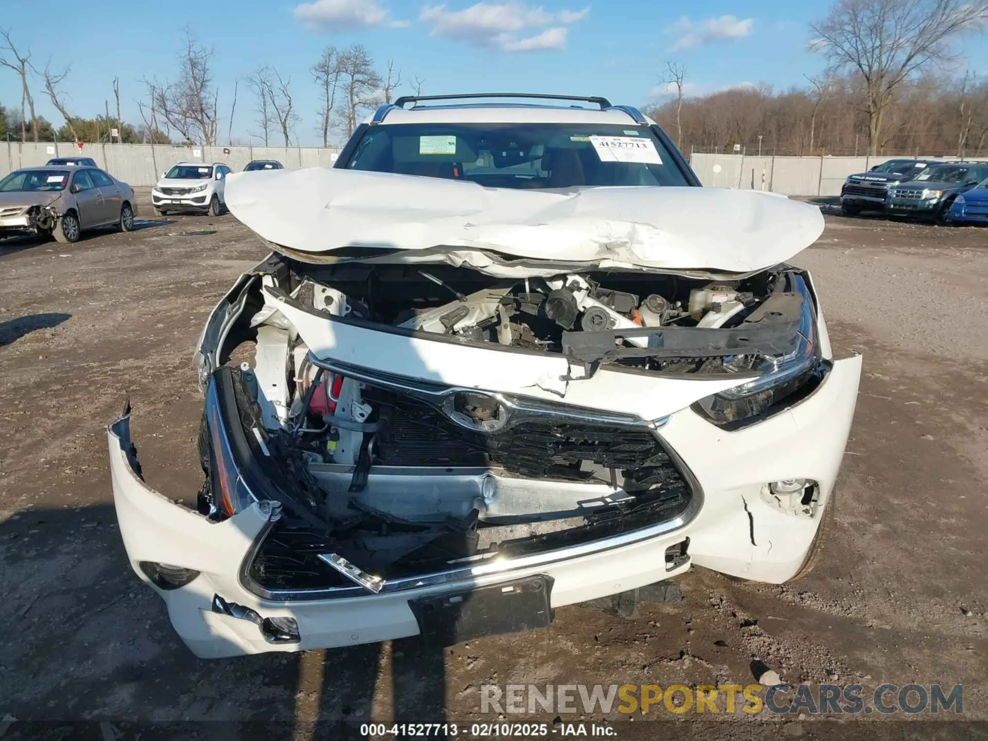 12 fotografías del automóvil dañado 5TDEBRCH3MS038380 TOYOTA HIGHLANDER 2021