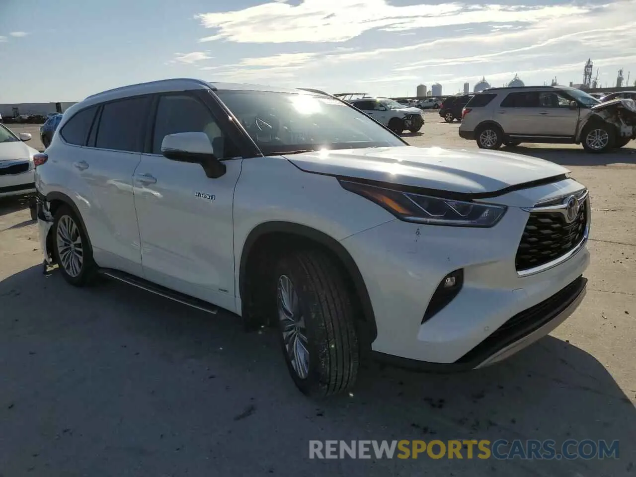 1 fotografías del automóvil dañado 5TDEBRCH4MS026223 TOYOTA HIGHLANDER 2021
