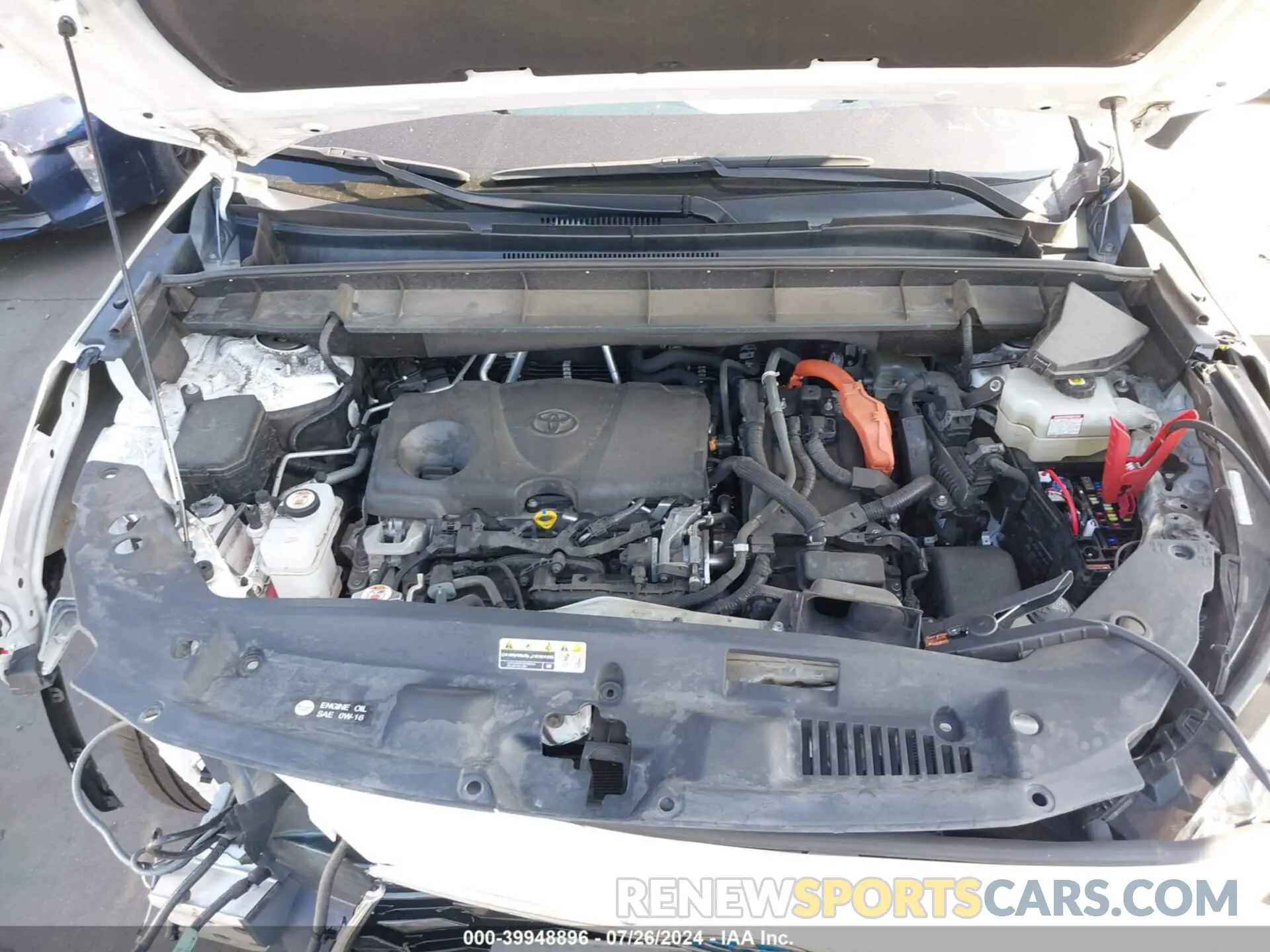10 fotografías del automóvil dañado 5TDEBRCH4MS027775 TOYOTA HIGHLANDER 2021