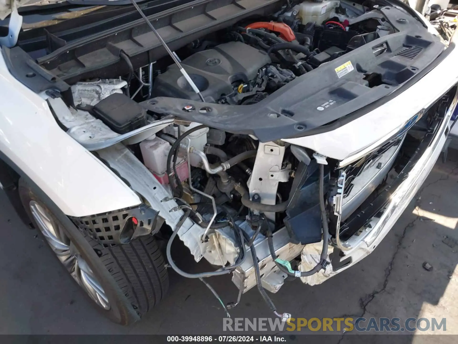 6 fotografías del automóvil dañado 5TDEBRCH4MS027775 TOYOTA HIGHLANDER 2021