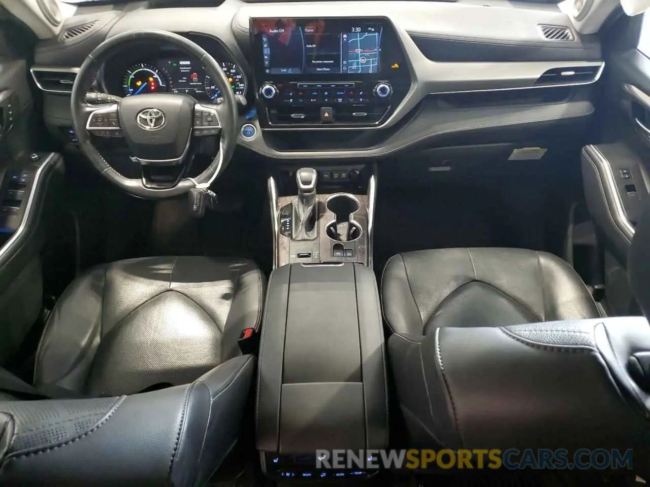 8 fotografías del automóvil dañado 5TDEBRCH5MS027980 TOYOTA HIGHLANDER 2021