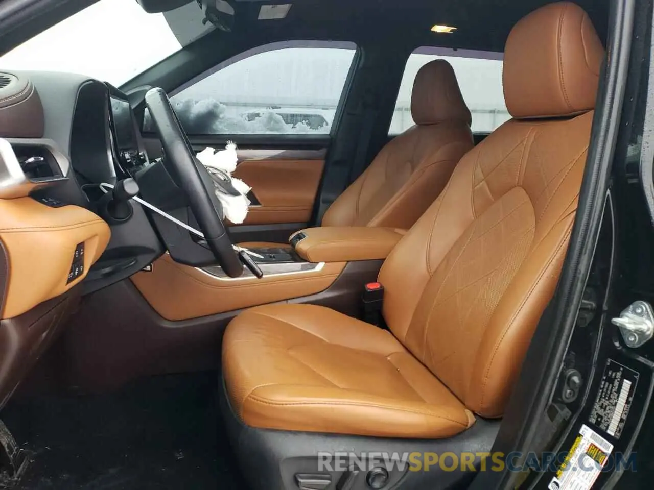 7 fotografías del automóvil dañado 5TDEBRCH6MS024781 TOYOTA HIGHLANDER 2021