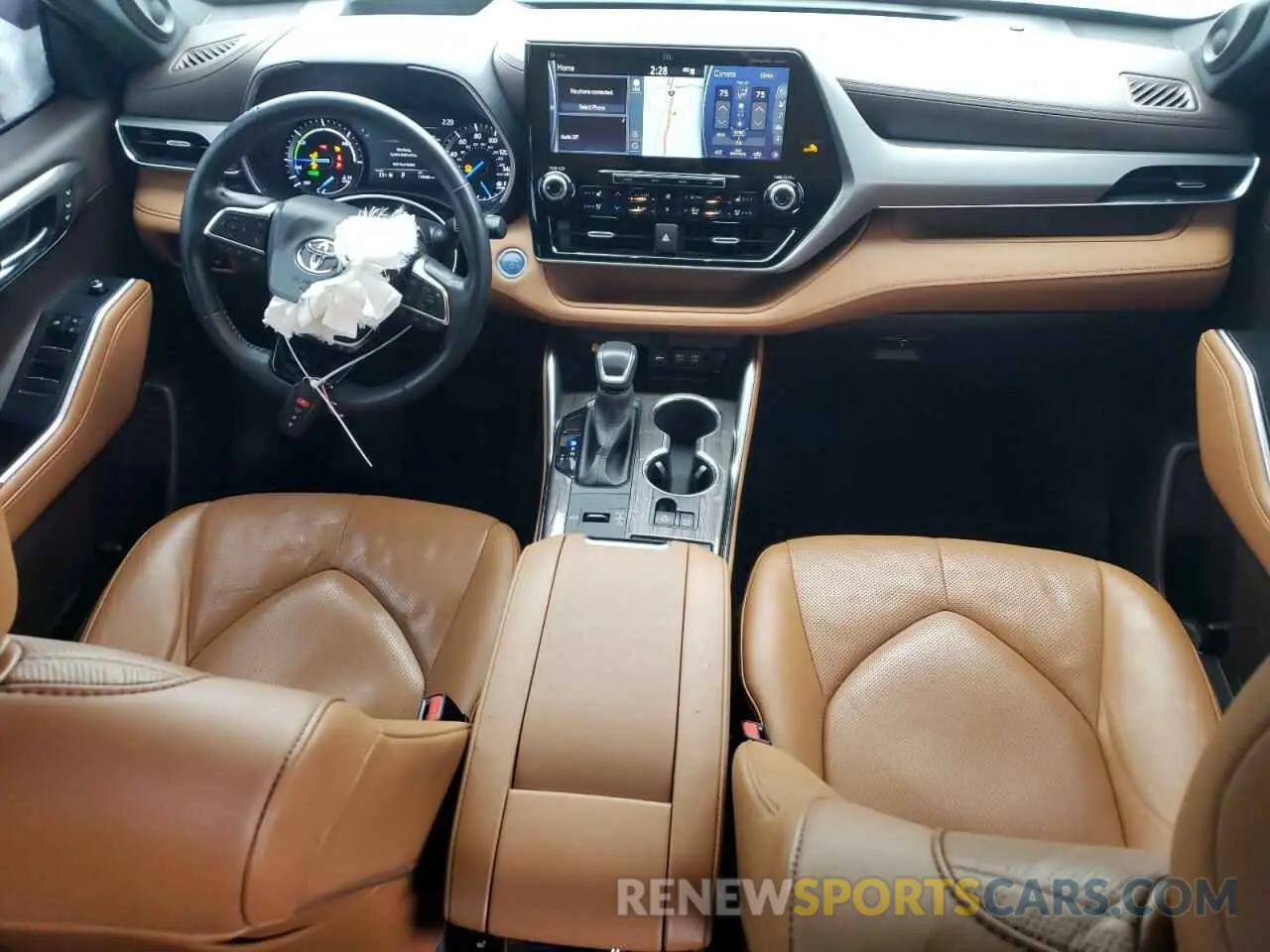 8 fotografías del automóvil dañado 5TDEBRCH6MS024781 TOYOTA HIGHLANDER 2021